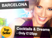 Cocktails and Dreams “top seller” £125 pp