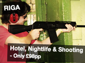 Hotel, Nightlife & Shooting only £98pp